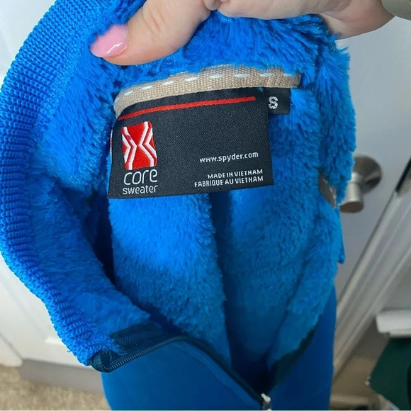 SPYDER Womens Core Fleece Sweater Knit Jacket Full Zip Size S - Picture 8 of 11